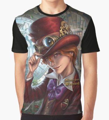 Madness Solver in Wonderland, author E.E. Rawls, wonderland books, alice in wonderland books, alice in wonderland art shirts, alice in wonderland apparel, wonderland shirts, boy steampunk art apparel, steampunk art shirts, steampunk wonderland books, steampunk wonderland art, steampunk wonderland series, new wonderland book series, steampunk wonderland shirt,