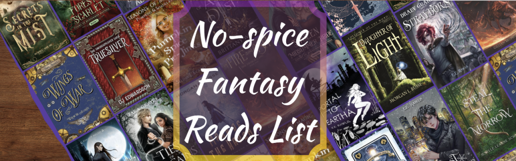 no spice fantasy book list, christian writers, christian readers, clean ya books list, no spice ya book list, clean middle grade book list