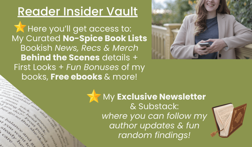 reader insider vault, no spice book lists, free clean books, free epic fantasy books, no spice fantasy author, no spice fantasy books,